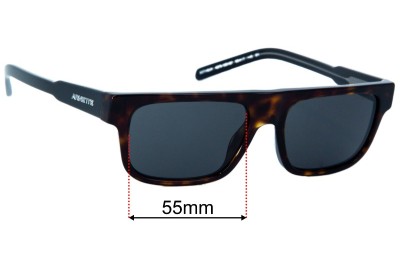 Polarized Replacement Lenses For Arnette Lock Up AN3045 - Ice Blue Mirrored, USA-Made - View #8